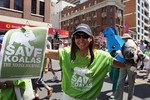 BRISBANE, AUSTRALIA - SEPTEMBER 25: Protester... BRISBANE, AUSTRALIA - SEPTEMBER 25: Protester...
